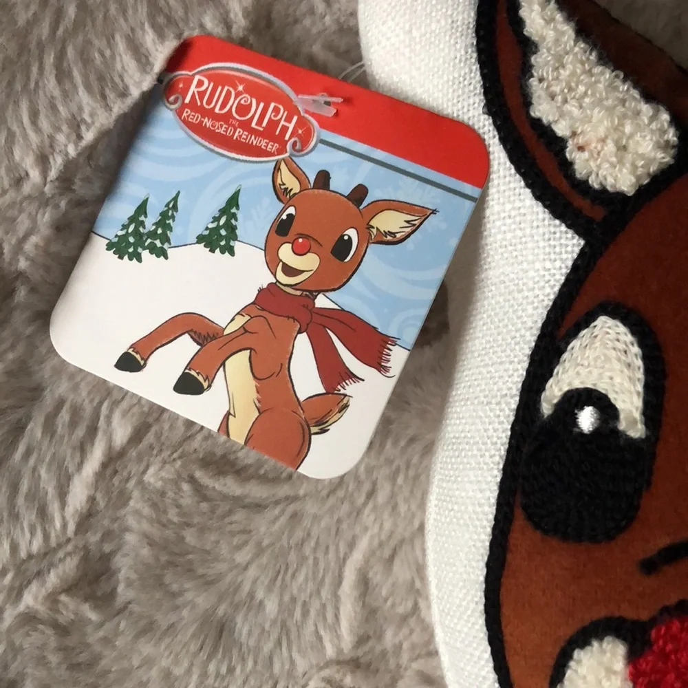 RUDOLPH The Red Nosed Reindeer Holiday Throw Pillow